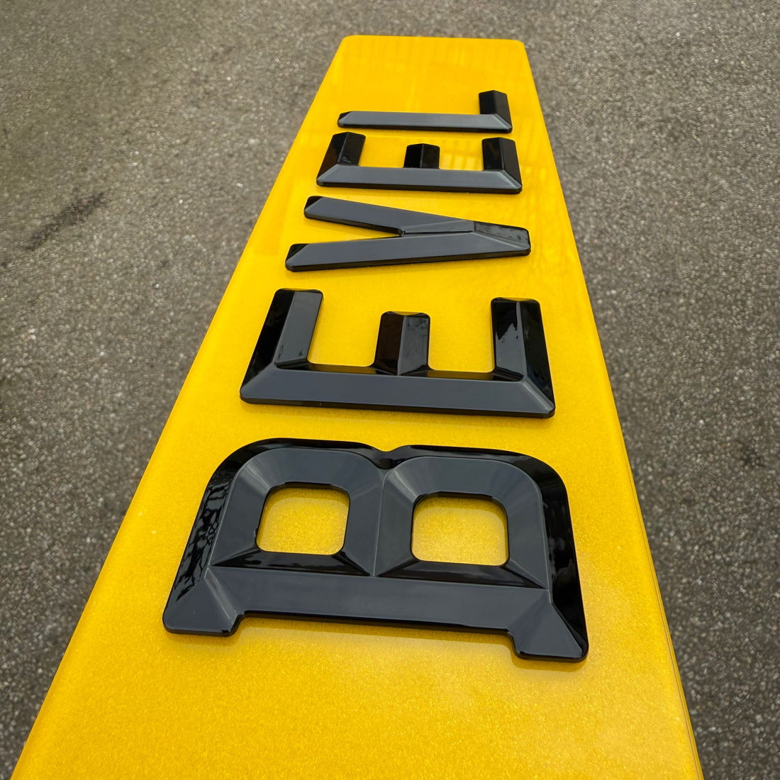 BEVEL 3D NUMBER PLATES