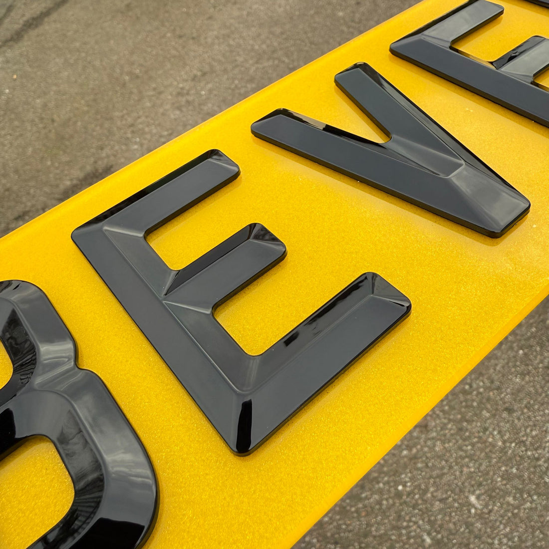 4D BEVEL NUMBER PLATES 3D BEVELLED NEW 