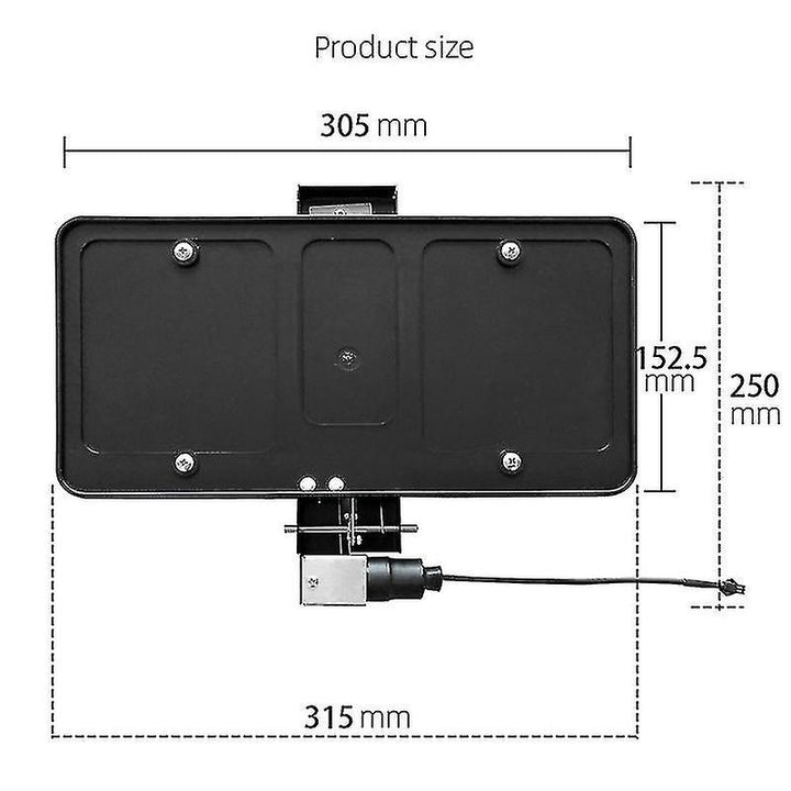 Retractable License Plate Remote Control