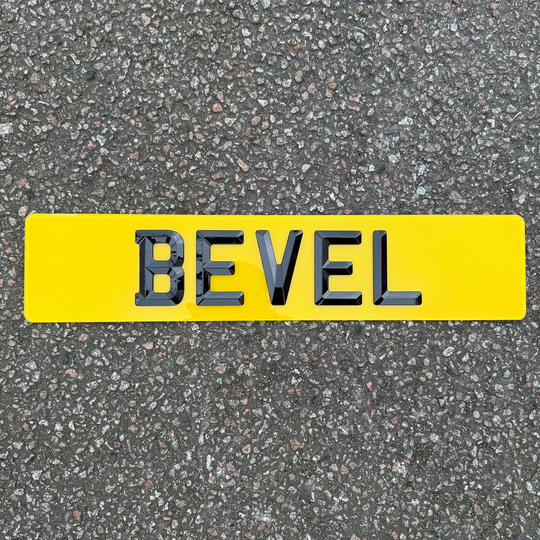 BEVEL 3D NUMBER PLATES