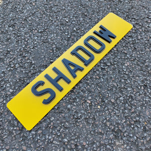 4D Shadow Number Plates